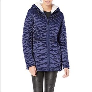 Steve Madden Indigo Glacier Shield Quilted Jacket, size M